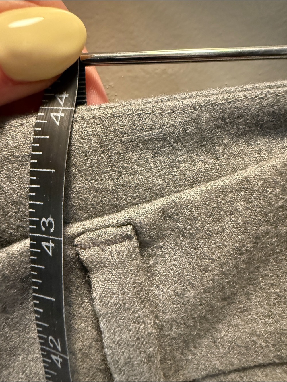 Weekend Max Mara Grey Virgin Wool Pleated Wide Leg Trousers US 8 - Picture 8 of 12
